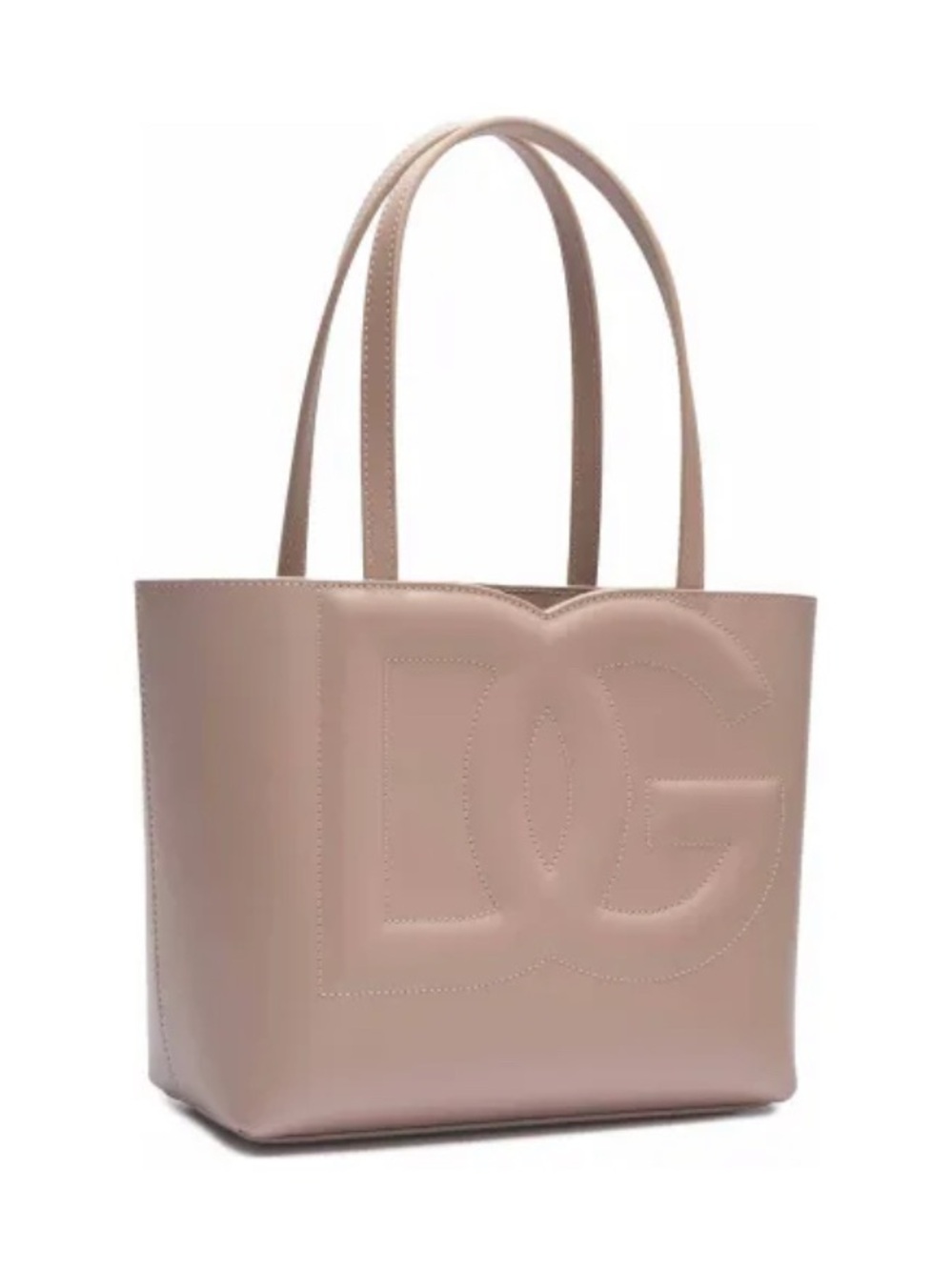 Dolce & Gabbana Logo Leather Small Tote. Authentic.